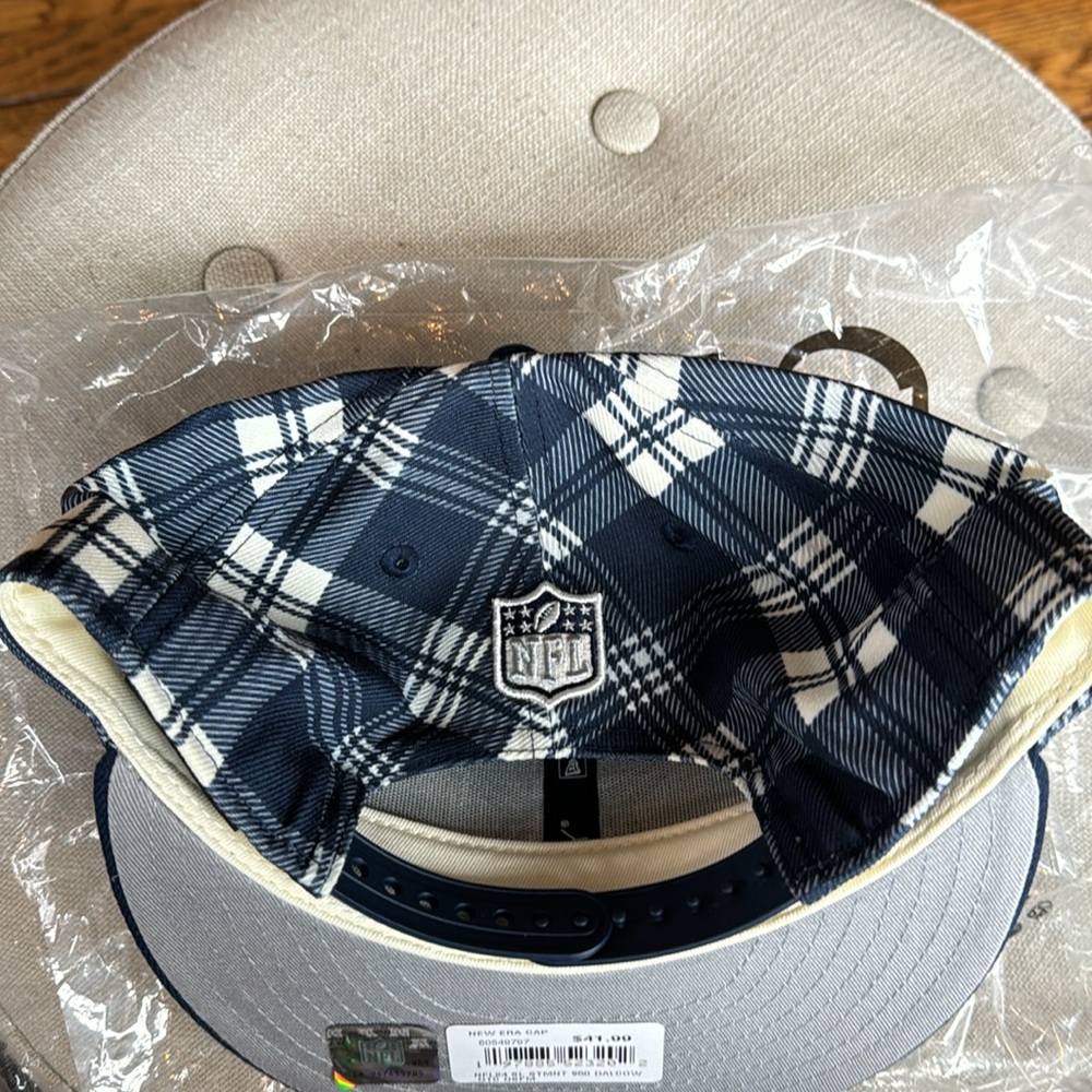 NWT Dallas Cowboys New Era 9FIFTY 2024 Sideline Statement Plaid Snapback Hat - Picture 8 of 10